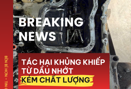 Bùn Dầu Động Cơ: Hậu Quả Khôn Lường Từ Việc Dùng Dầu Nhớt Kém Chất Lượng
