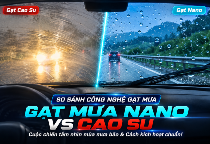 Gạt Mưa Nano Vs Cao Su: Cuộc Chiến Tầm Nhìn & Cách Kích Hoạt Lớp Phủ Chuẩn Kỹ Thuật