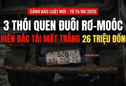 Từ 15/8/2026: 3 Thói Quen Vô Tình Khiến Bác Tài Xe Đầu Kéo Mất "Trắng" 26 Triệu Đồng
