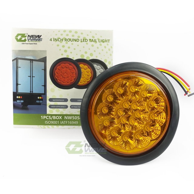 Đèn sau vàng tròn 10-30V NW5054-Y10-30V New Wave