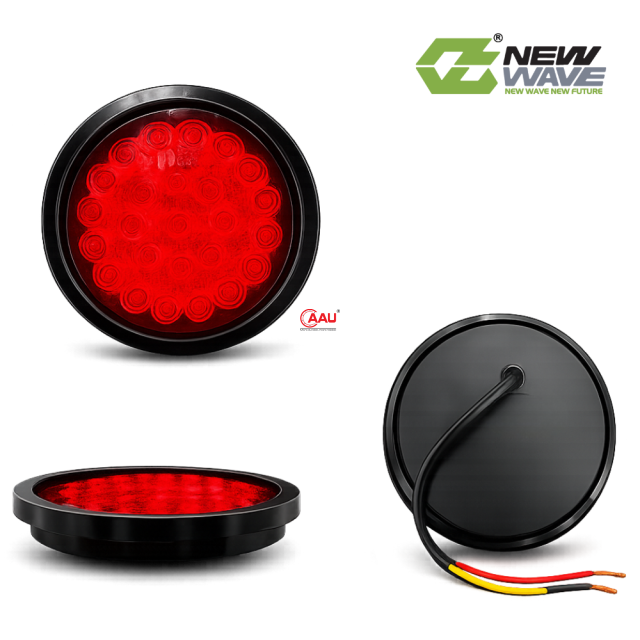 Đèn sau đỏ tròn lớn 24V 510024V New Wave