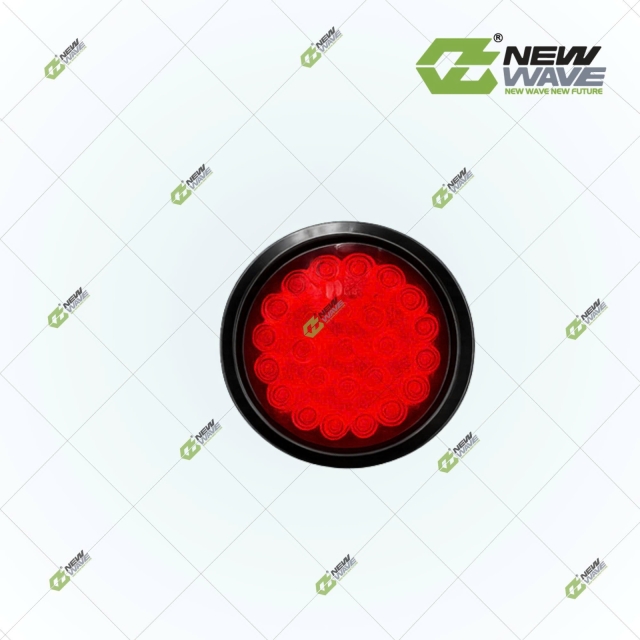 Đèn Sau Đỏ Tròn Lớn 24V 510024V NEW WAVE - Giải Pháp Chiếu Sáng & Cảnh Báo An Toàn Tuyệt Đối Cho Xe Thương Mại