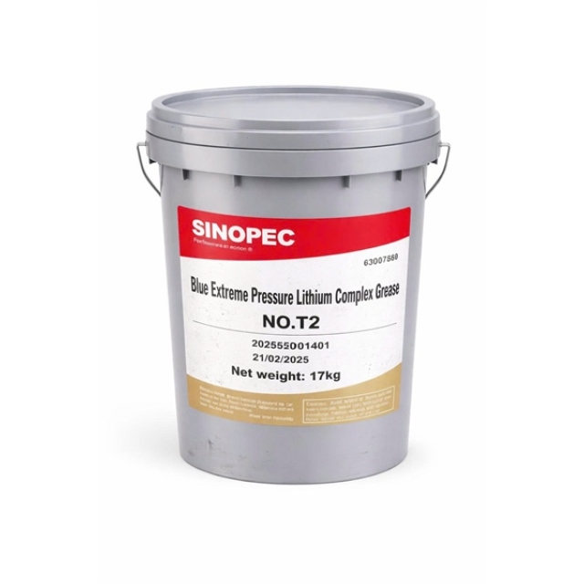 Mỡ bôi trơn xanh phức hợp Lithium chịu cực áp T2 (17kg/20L) Sinopec